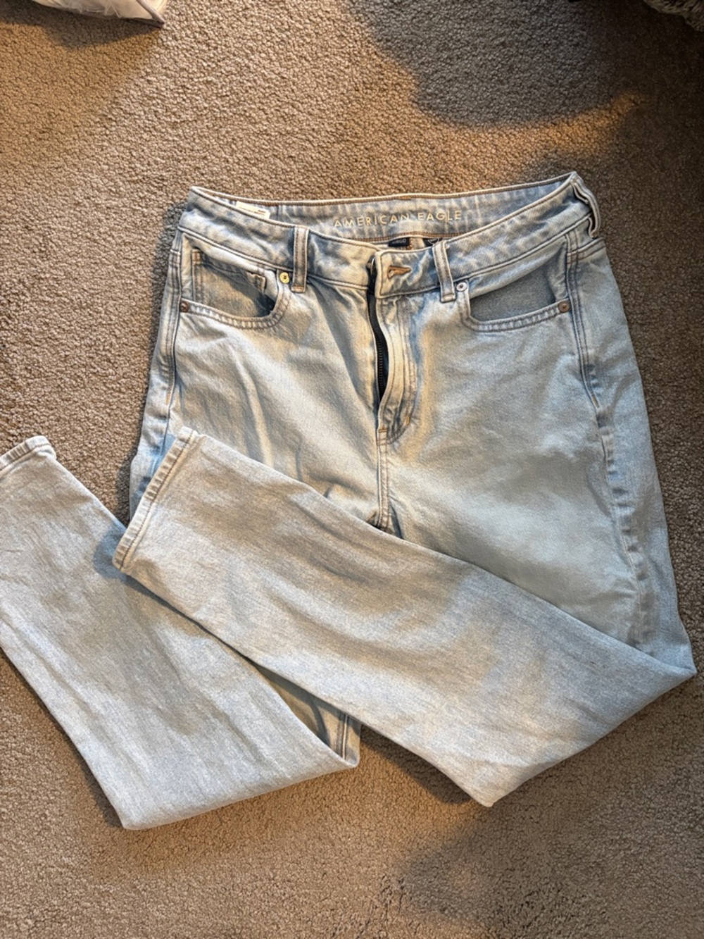 American Eagle Outfitters Light Wash High-Rise Jeans